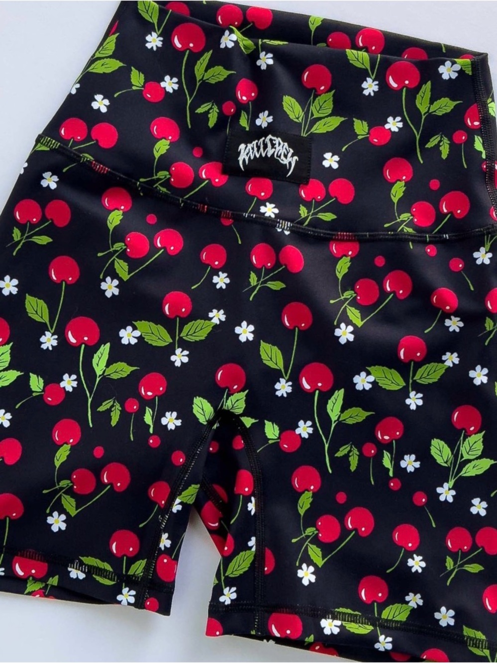 Kill Crew Black Cherry Print Bike Shorts